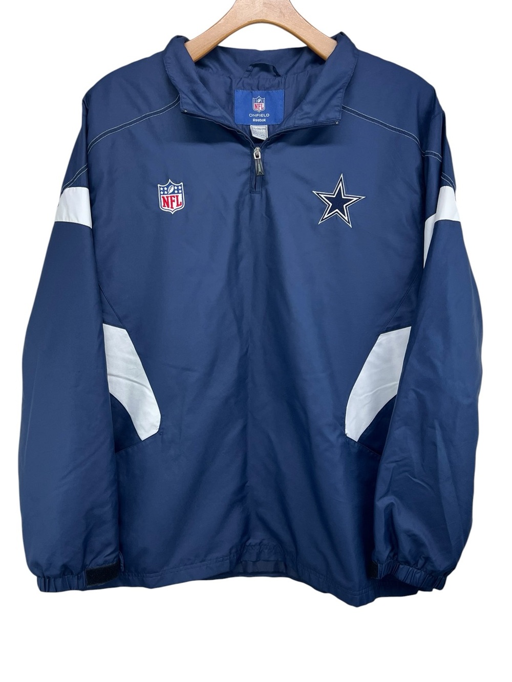 NFL Reebok On Field Dallas Cowboys Lightweight Coaches Jacket Mens Size 2XL